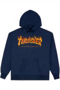 THRASHER (スラッシャー) Inferno Hoodie NAVY BLUE