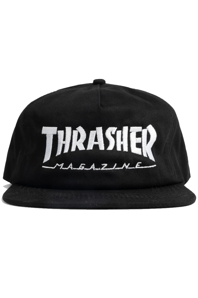 THRASHER (スラッシャー) Mag Logo Snapback BLACK/WHITE