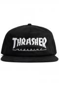 THRASHER (スラッシャー) Mag Logo Snapback BLACK/WHITE