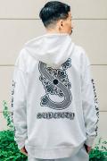 Subciety (サブサエティ) CREST ZIP PARKA WHITE