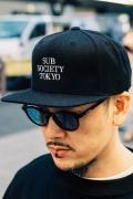 Subciety (サブサエティ) SNAPBACK CAP-SOLID- BLACK