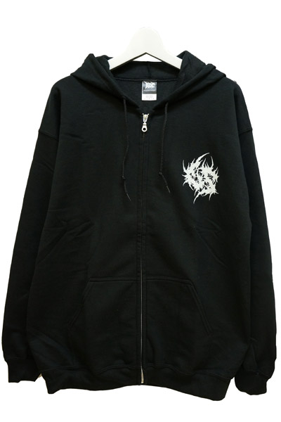 Gluttonous Slaughter (グラトナス・スローター) lnversion of Christ ZIP HOODIE BLACK
