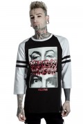 MARILYN MANSON×KILL STAR CLOTHING American Conspiracy Raglan Top