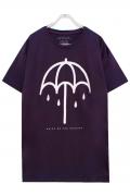 BRING ME THE HORIZON UMBRELLA WITH BURN OUT FINISHING NAVY/RED