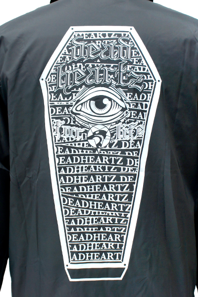 ロックファッション バンドグッズのgekirock Clothing Deadheartz Illuminati Coach Jacket Black ロックファッション バンドグッズのgekirock Clothing Deadheartz Illuminati Coach Jacket Black