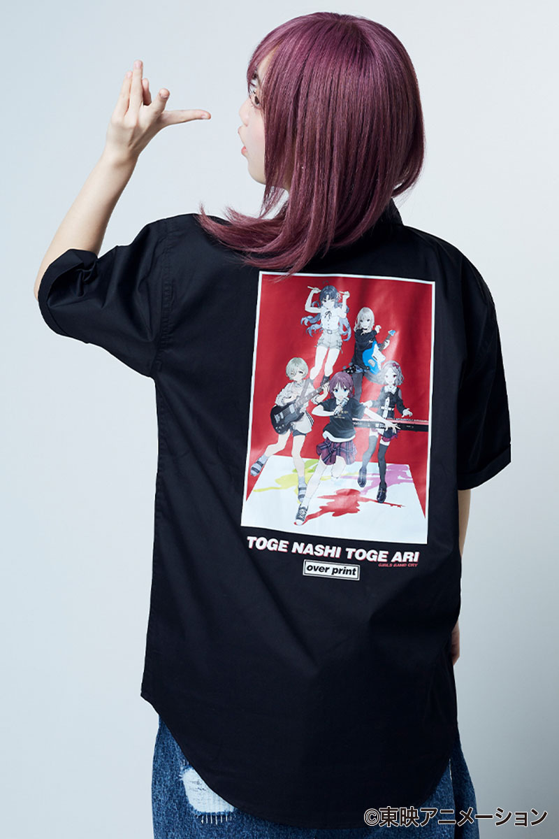 【予約商品】トゲナシトゲアリ×over print×GEKIROCK CLOTHING　コラボ・ワーク・シャツ - Black