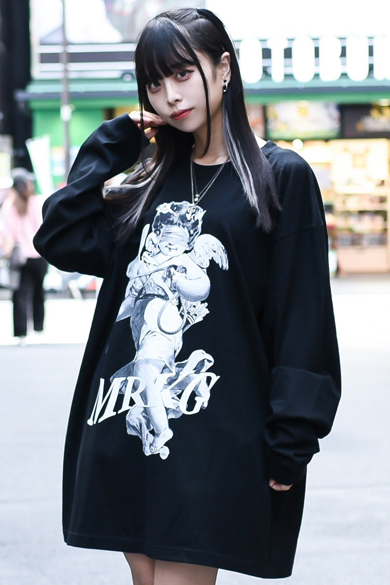 TRAVAS TOKYO【トラバストーキョー】 Blindfold angel L/S Tee