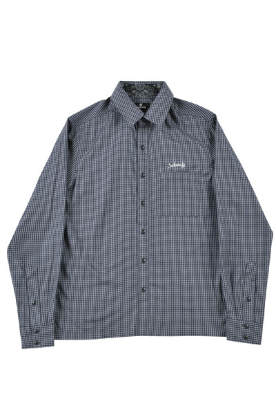 Subciety GINGHAM CHECK SHIRTS L/S -Conductor-GRAY