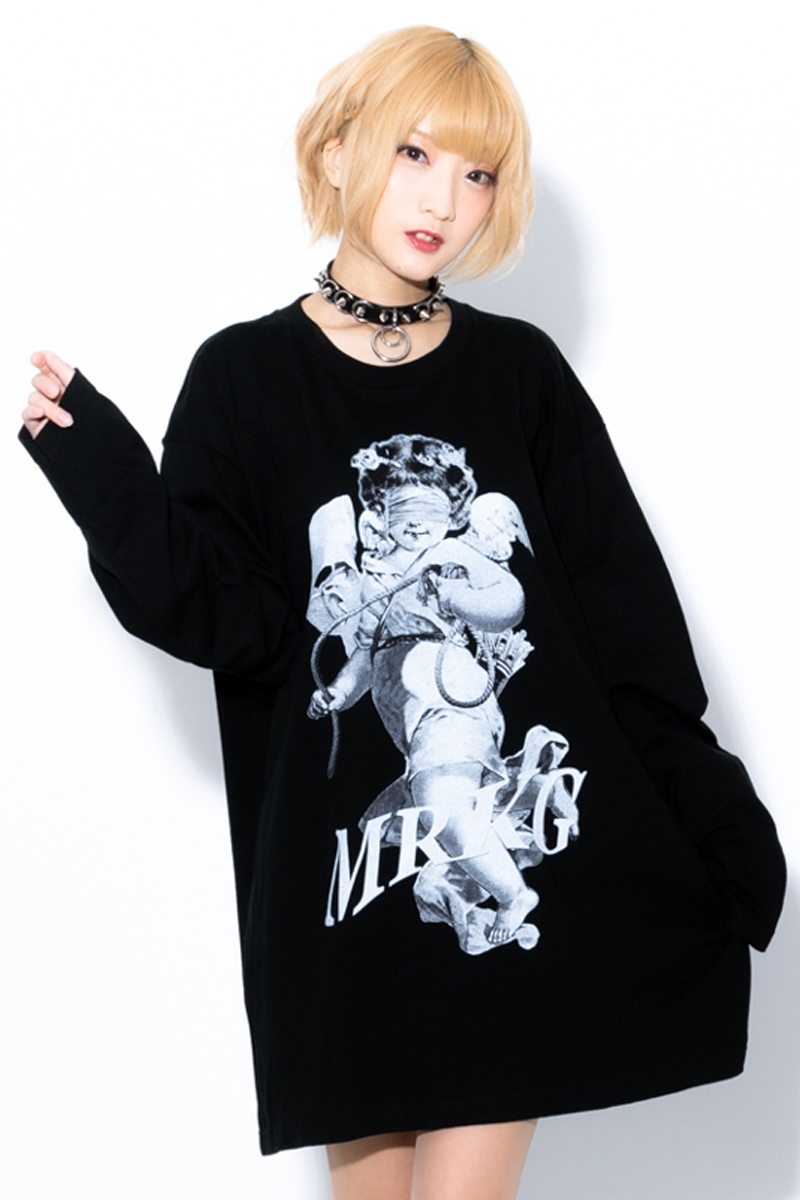 TRAVAS TOKYO Blindfold L/S tee Black
