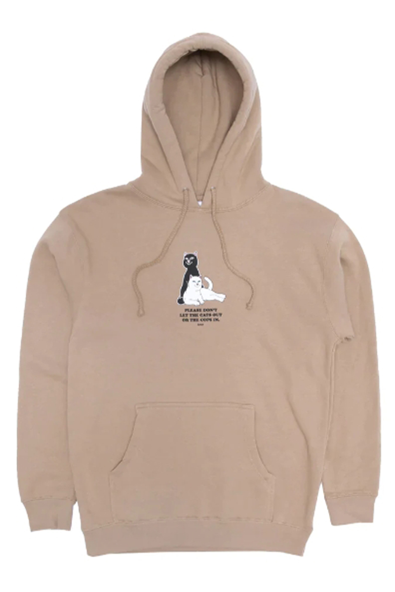 RIPNDIP (リップンディップ)　Keep The Cats In Hoodie (Sandstone)