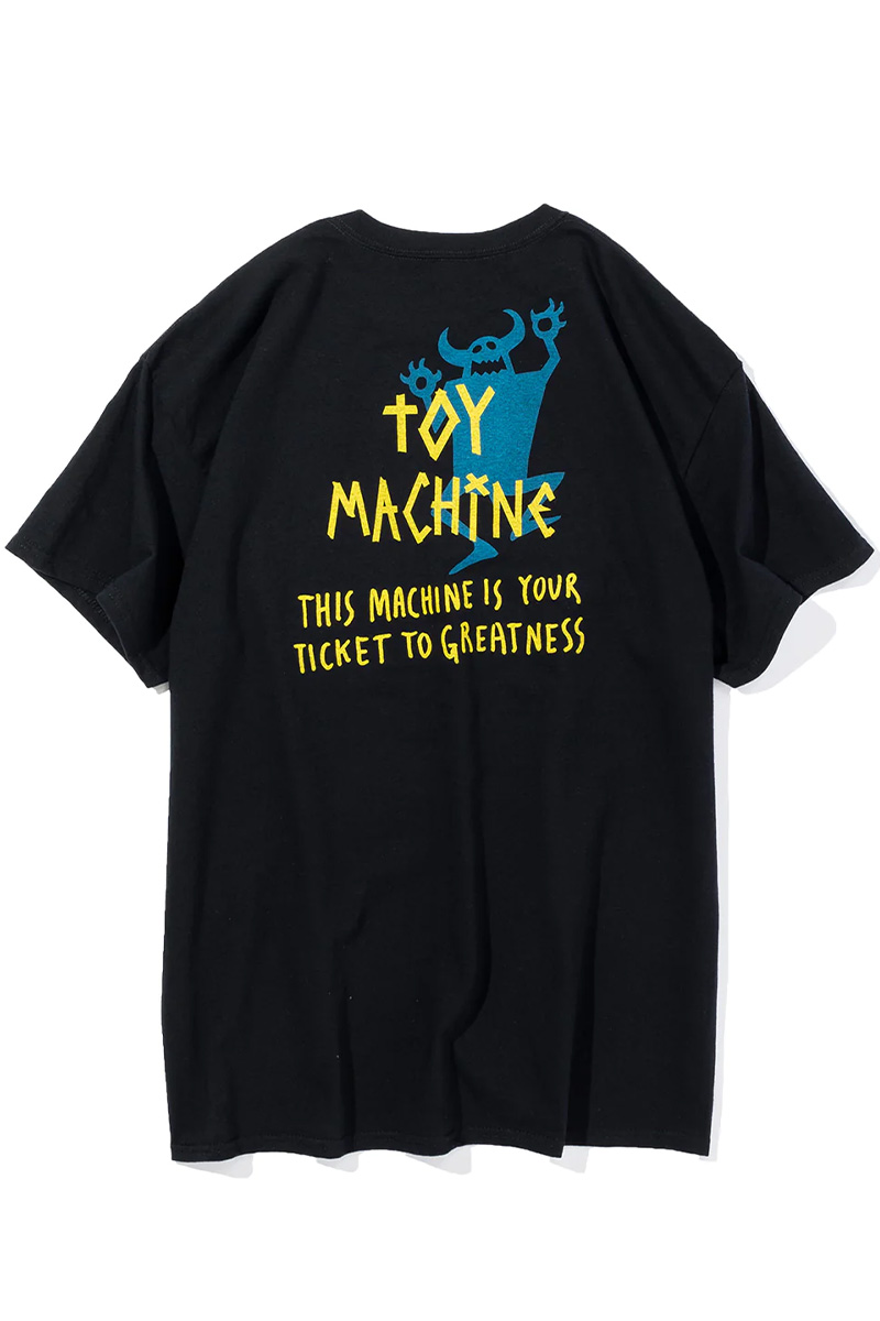 TOY MACHINE (トイマシーン) OG MONSTER EMBROIDEY SS TEE BLACK