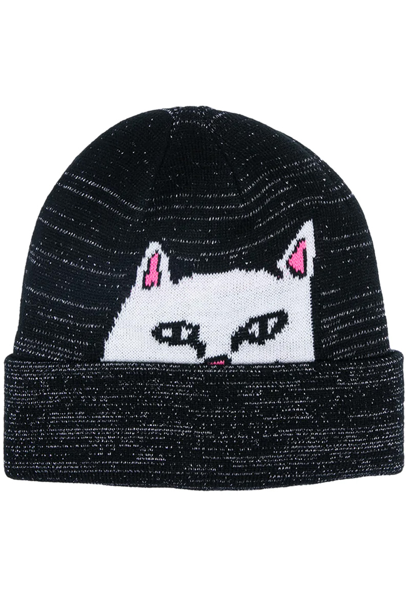 RIPNDIP (リップンディップ) Peeking Nermal Beanie 3M Reflective (Black)