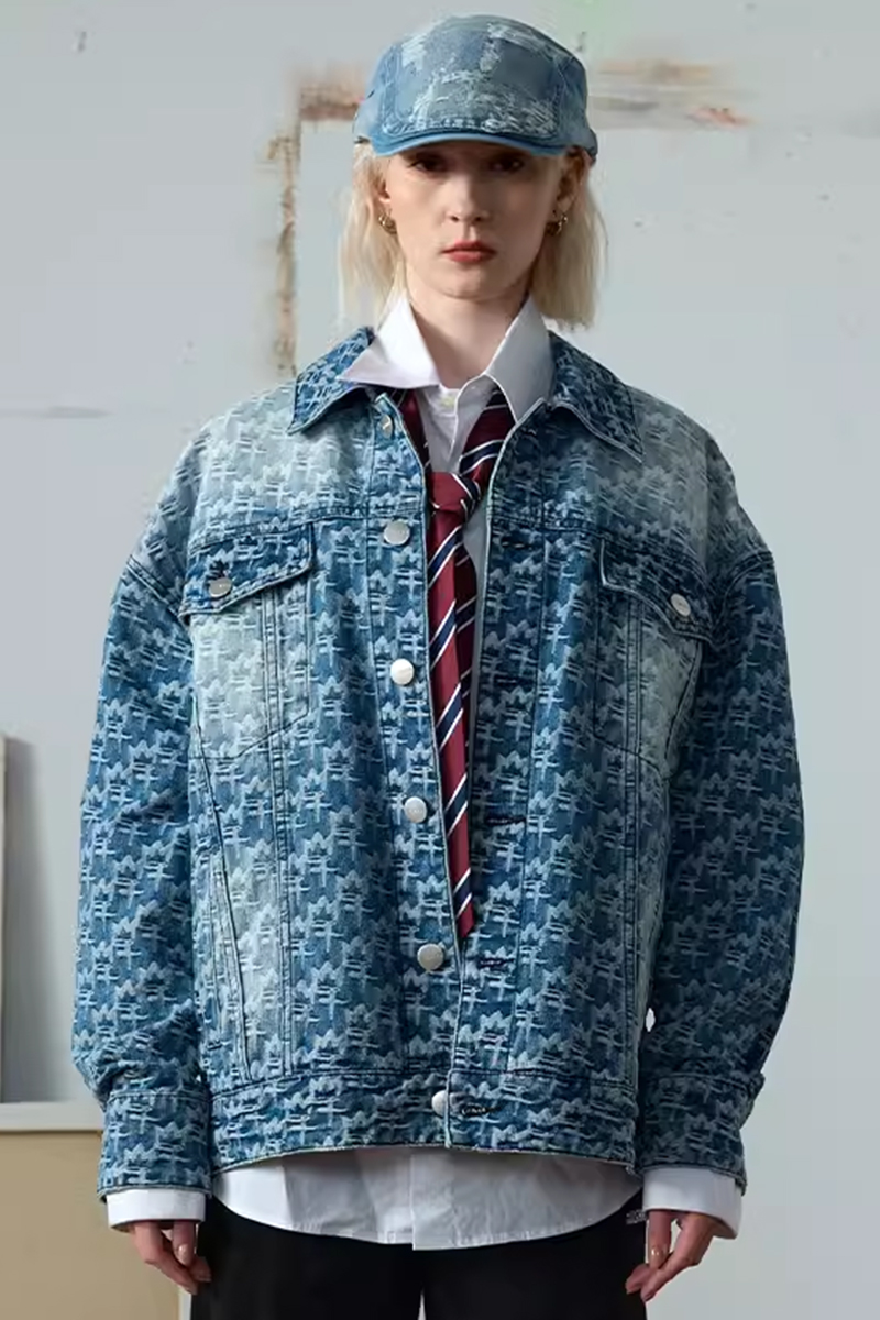 MISHKA (ミシカ) Printed Jacquard Denim Jacket / ロック MISHKA (ミシカ) Printed Jacquard Denim Jacket / ロック