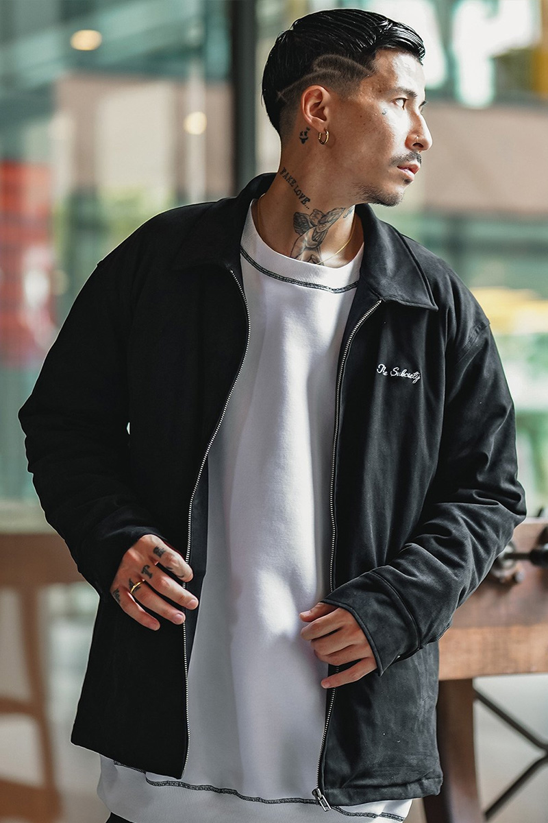 【2024最新】SNSで話題・人気の商品のおすすめアイテム SUEDE (サブサエティ) Subciety SWING ロック / TOP-BLACK ジャケット・アウター