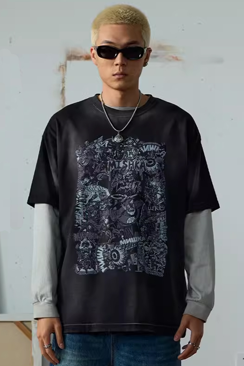 MISHKA (ミシカ) Printed Tee Black