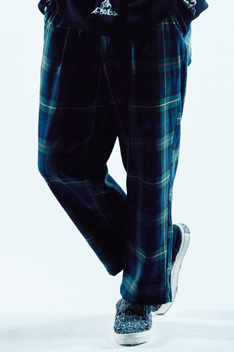 Zephyren(ゼファレン) EASY PANTS 8/S GREEN CHECK