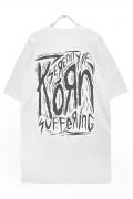 KORN UNISEX TEE: SCRATCHED TYPE (BACK PRINT)
