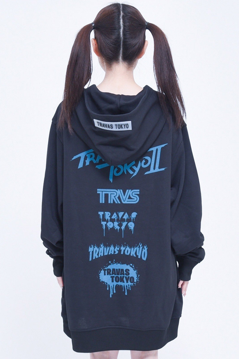 TRAVAS TOKYO【トラバストーキョー】 Furry bear hoodie Black