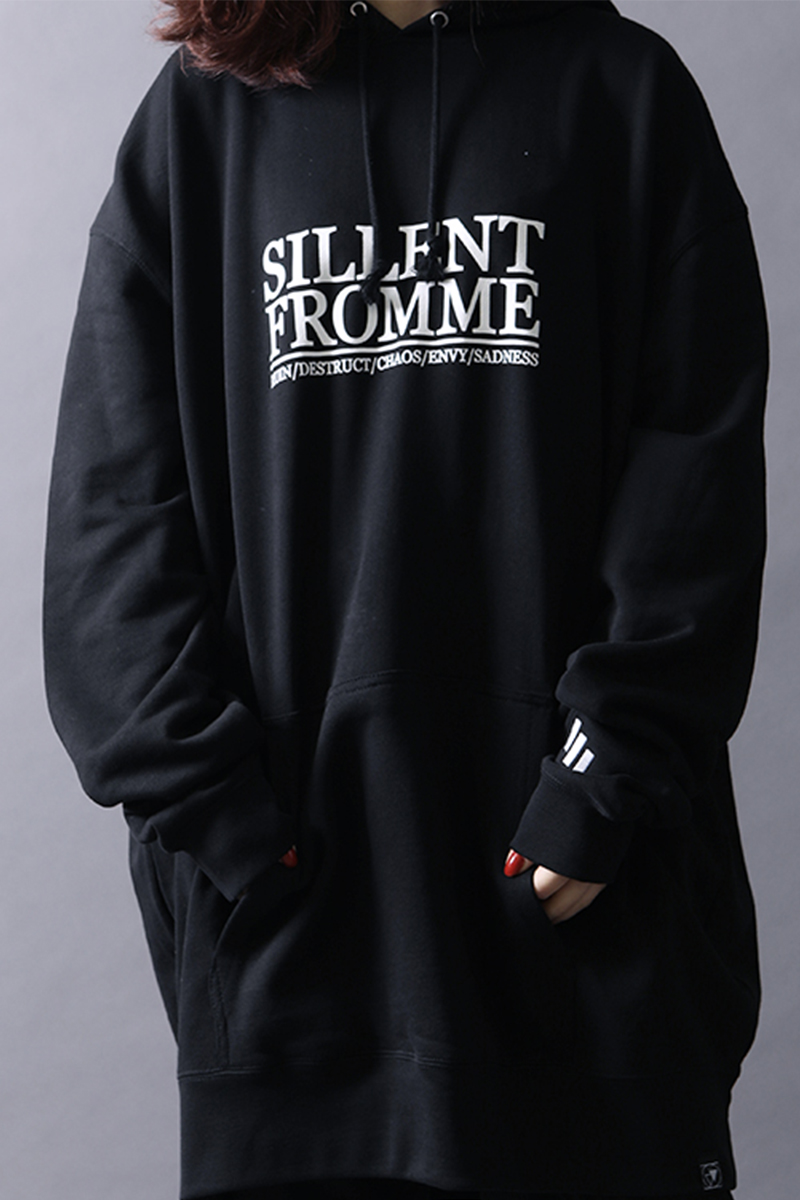 SILLENT FROM ME COVER -Pullover- BLACK