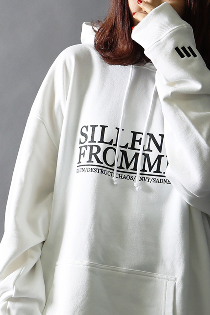 SILLENT FROM ME COVER -Pullover- WHITE