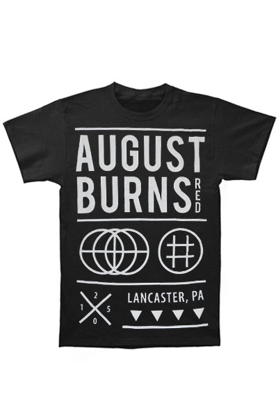 AUGUST BURNS RED Shapes Black - T-Shirt