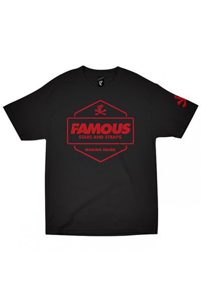 FAMOUS STARS AND STRAPS HEXER Tee BLACK