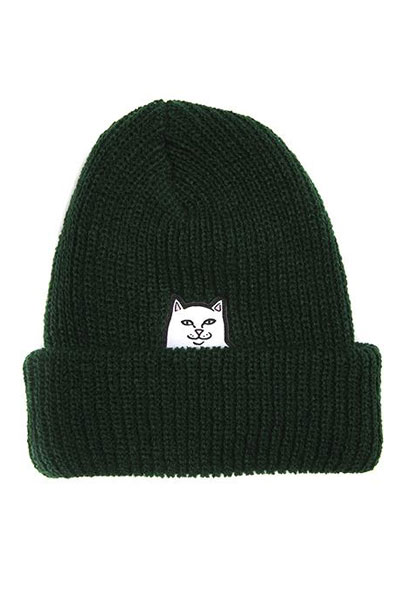 RIPNDIP Lord Nermal Ribbed Beanie (Forest)