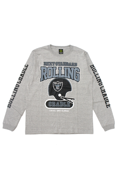ROLLING CRADLE MANEATERS LONG T-SHIRT GRAY