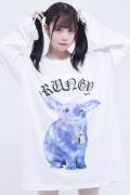 TRAVAS TOKYO【トラバストーキョー】 Edgy rabbit L/S Tee White