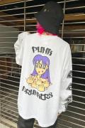 PUNK DRUNKERS（パンクドランカーズ） 危ない女BIGロンTEE WHITE