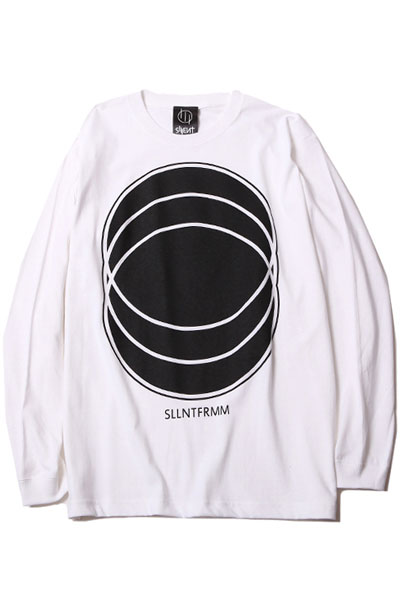 SILLENT FROM ME CIRCLE -Longsleeve- WHITE