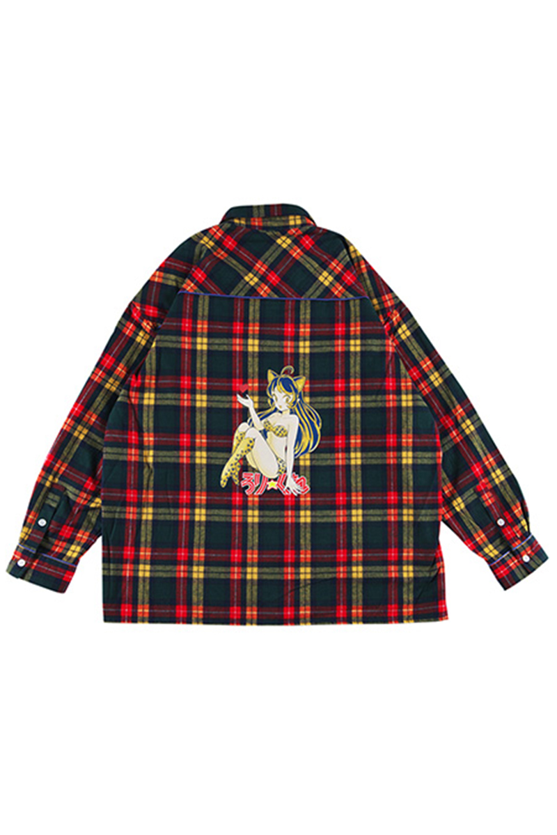 ROLLING CRADLE CHECK NELSHIRT / YELLOW