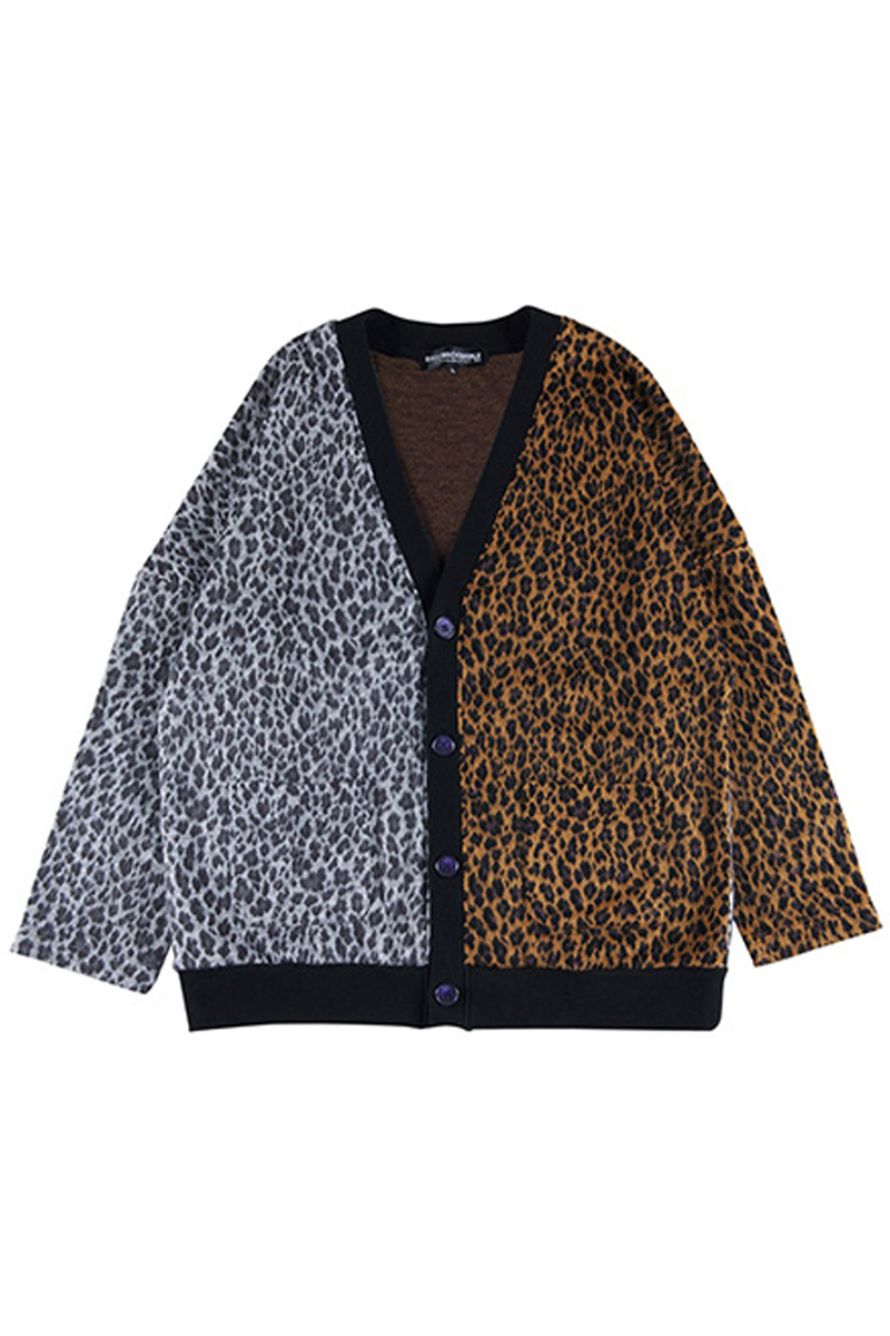 ROLLING CRADLE LEOPARD CARDIGAN / BROWN