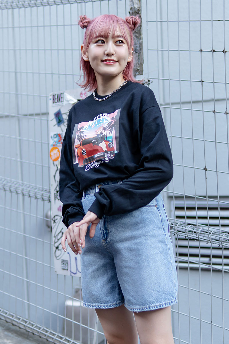 高木美佑×DI:VISION×GEKIROCK CLOTHINGスペシャル・コラボ・ロンT　TYPE.A BLACK