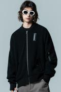glamb (グラム) GB0323/JKT05 : Knit MA-1 Black