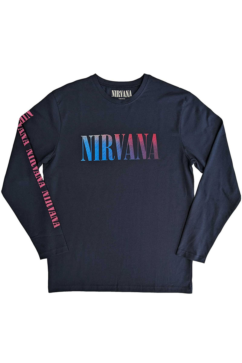 NIRVANA UNISEX LONG SLEEVE T-SHIRT: ANGELIC GRADIENT (BACK