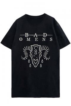 BAD OMENS UNISEX T-SHIRT: MOTH BLACK / ロックファッション
