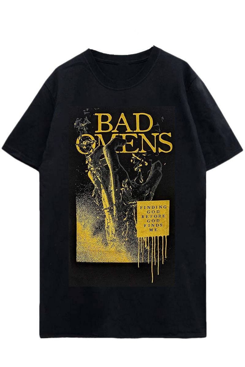 BAD OMENS UNISEX T-SHIRT: HOLY WATER BLACK / ロック