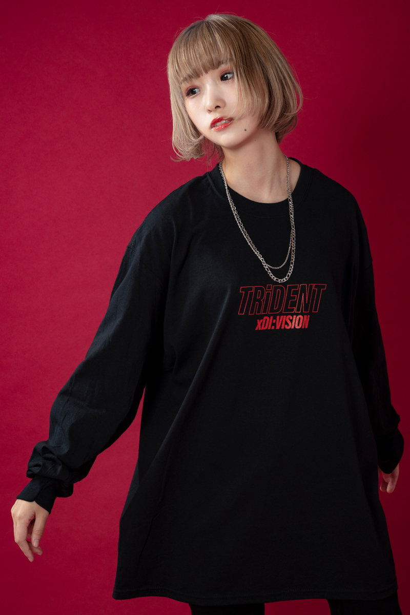TRiDENT×DI:VISION×GEKIROCK CLOTHING SPECIALコラボロンT TYPE.A　BLK/RED