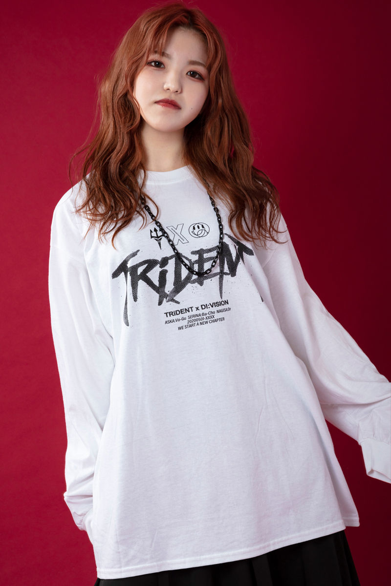 TRiDENT×DI:VISION×GEKIROCK CLOTHING SPECIALコラボロンT TYPE.B　WHT