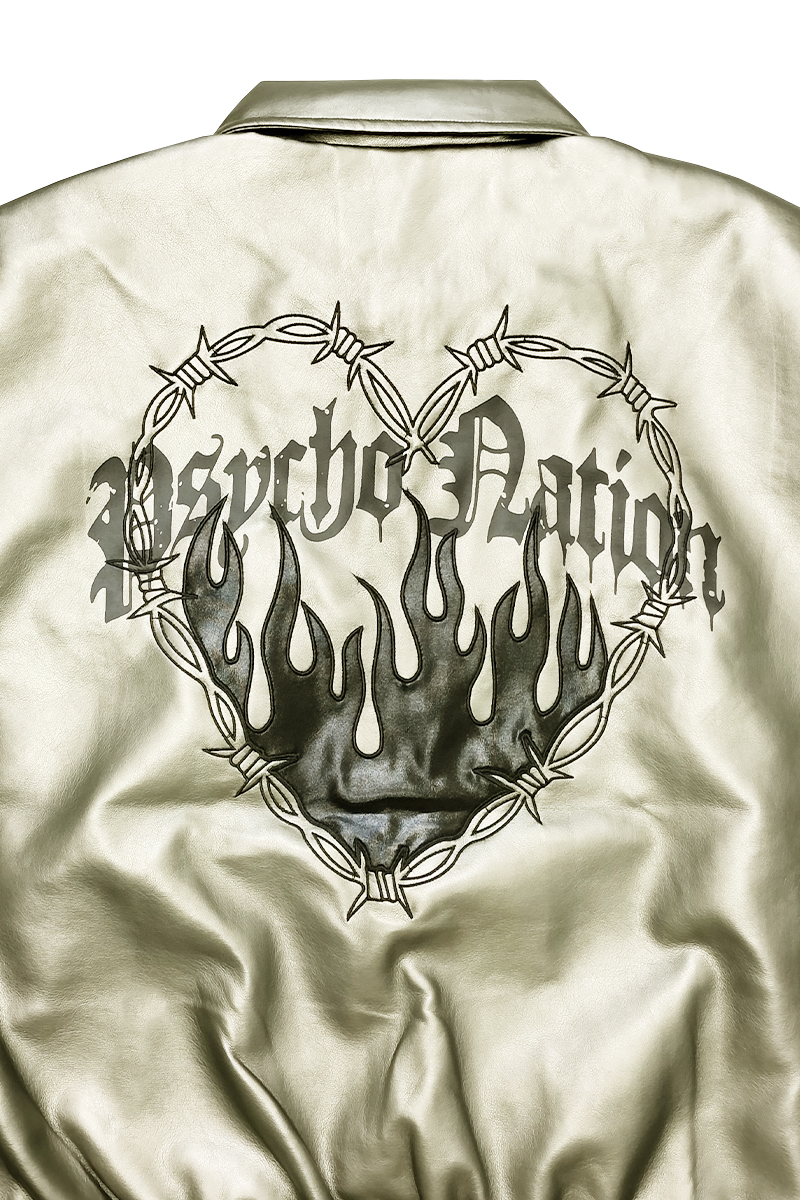 PSYCHO NATION(サイコネーション) ファイヤーハート PUブルゾン