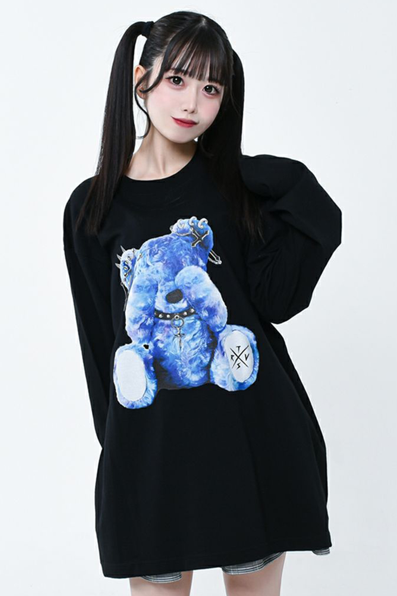 TRAVAS TOKYO(トラバストーキョー) クマロンT Black×Blue