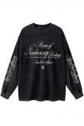 A Good Bad Influence(アグッドバッドインフルエンス) NINETEEN AGE BEATING L/S T-Shirt BLACK
