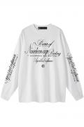 A Good Bad Influence(アグッドバッドインフルエンス) NINETEEN AGE BEATING L/S T-Shirt WHITE