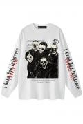 A Good Bad Influence(アグッドバッドインフルエンス) Choose Life LONG SLEEVE T-SHIRT WHITE