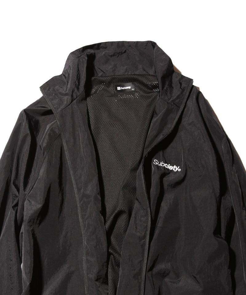 Subciety (サブサエティ) NYLON JKT BLACK / WHITE / ロック Subciety (サブサエティ) NYLON JKT BLACK / WHITE / ロック