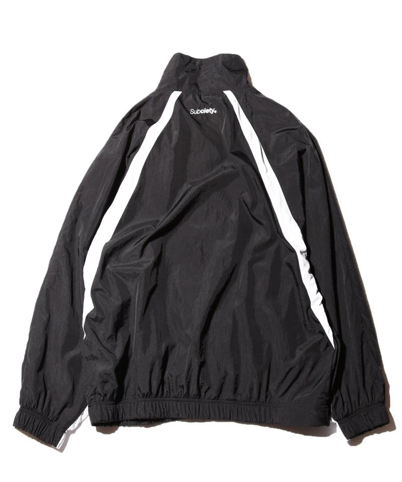 Subciety (サブサエティ) NYLON JKT BLACK / WHITE / ロック Subciety (サブサエティ) NYLON JKT BLACK / WHITE / ロック