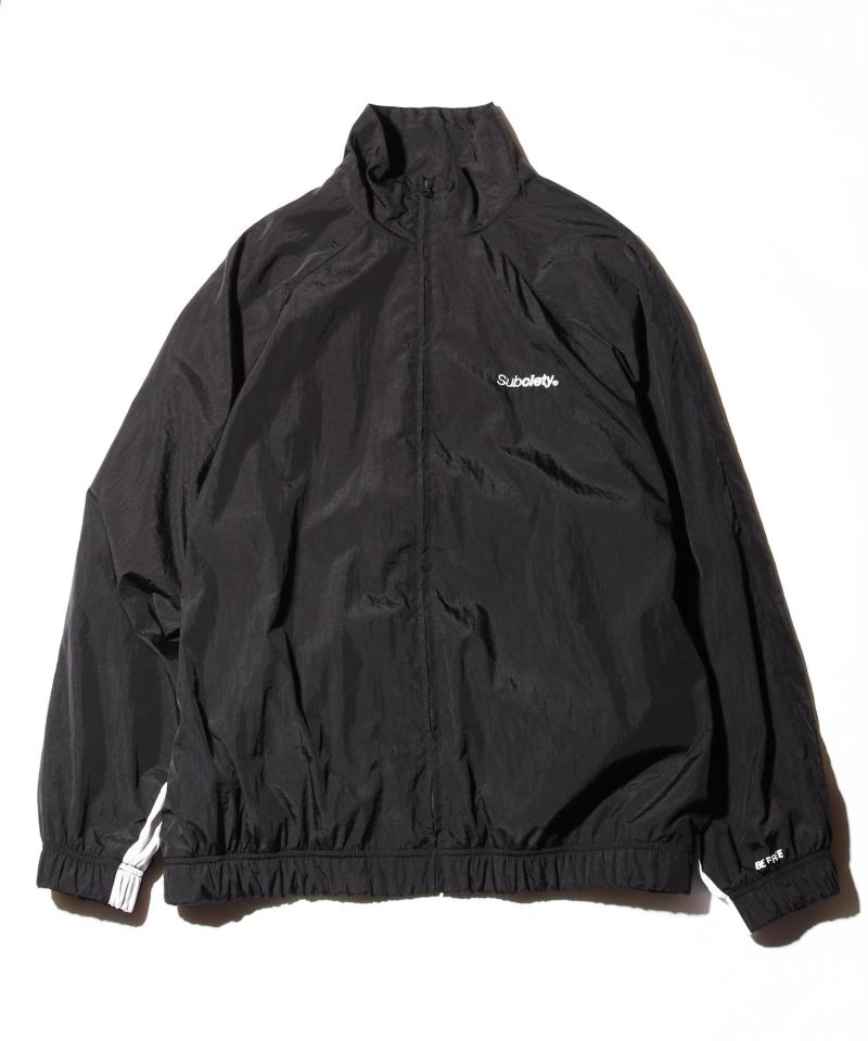 Subciety (サブサエティ) NYLON JKT BLACK / WHITE / ロック Subciety (サブサエティ) NYLON JKT BLACK / WHITE / ロック