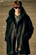 glamb (グラム) GB0323/JKT08 : Hi Neck Mods Coat Black