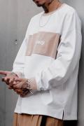 Subciety (サブサエティ) SUEDE SWITCHED L/S WHITE